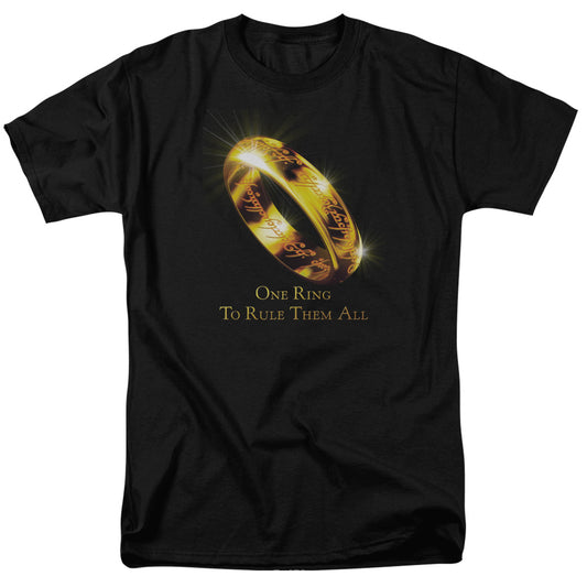Lor - One Ring - Short Sleeve Adult 18/1 - Black T-shirt