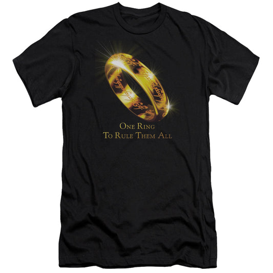 Lor - One Ring - Short Sleeve Adult 30/1 - Black T-shirt