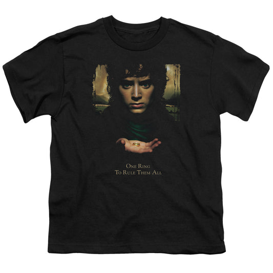 Lor - Frodo One Ring - Short Sleeve Youth 18/1 - Black T-shirt