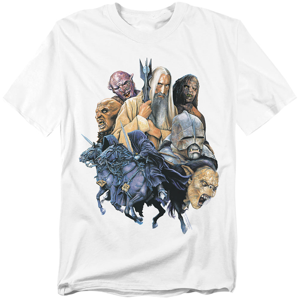 Lor - Collage Of Evil - Short Sleeve Adult 18/1 - White T-shirt