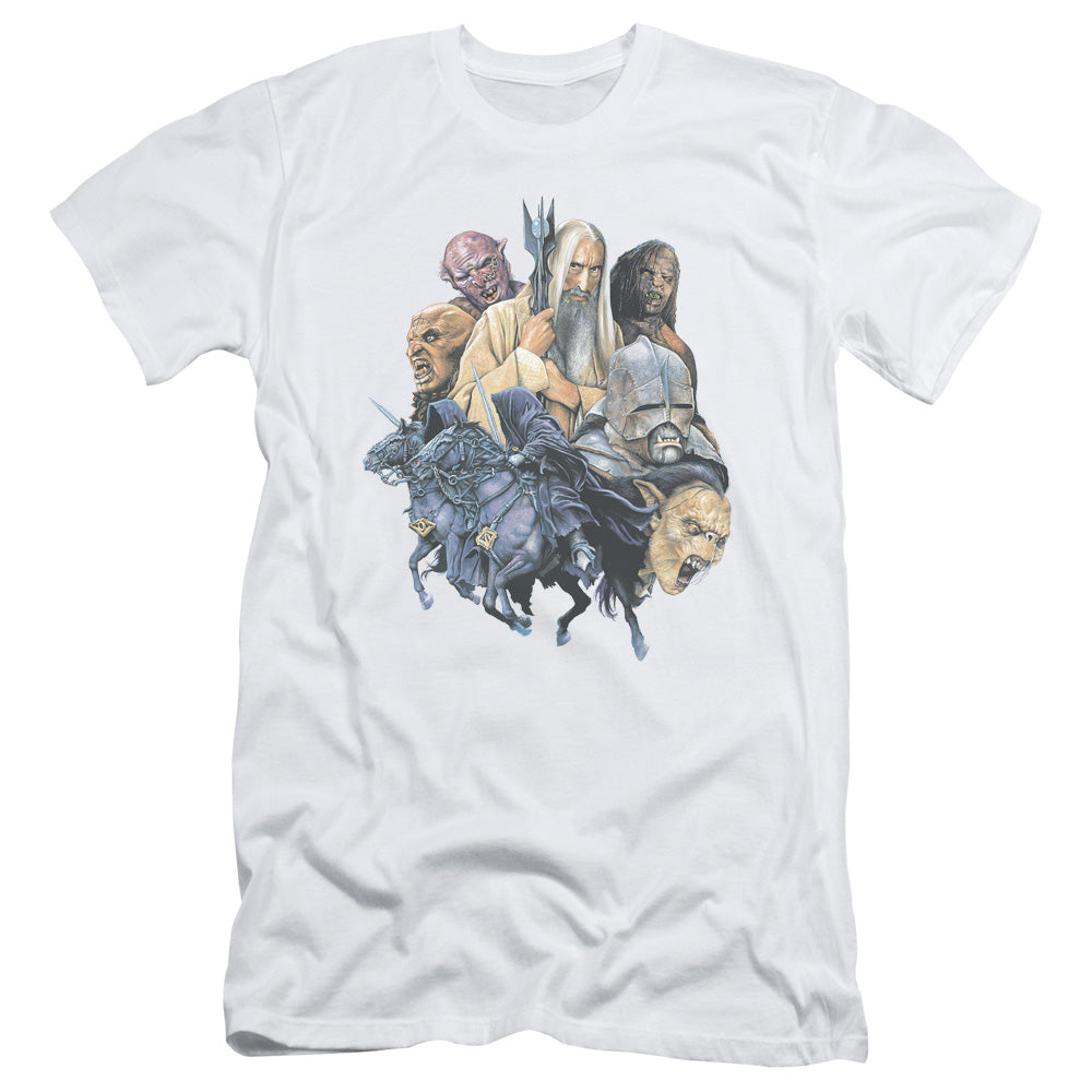 Lor - Collage Of Evil - Short Sleeve Adult 30/1 - White T-shirt