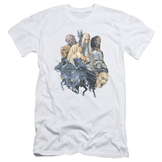 Lor - Collage Of Evil - Short Sleeve Adult 30/1 - White T-shirt