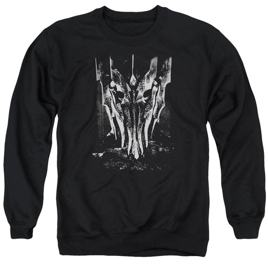 Lor - Big Sauron Head - Adult Crewneck Sweatshirt - Black