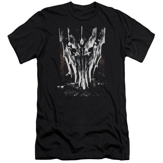 Lor - Big Sauron Head-premuim Canvas Adult Slim Fit 30/1 - Black