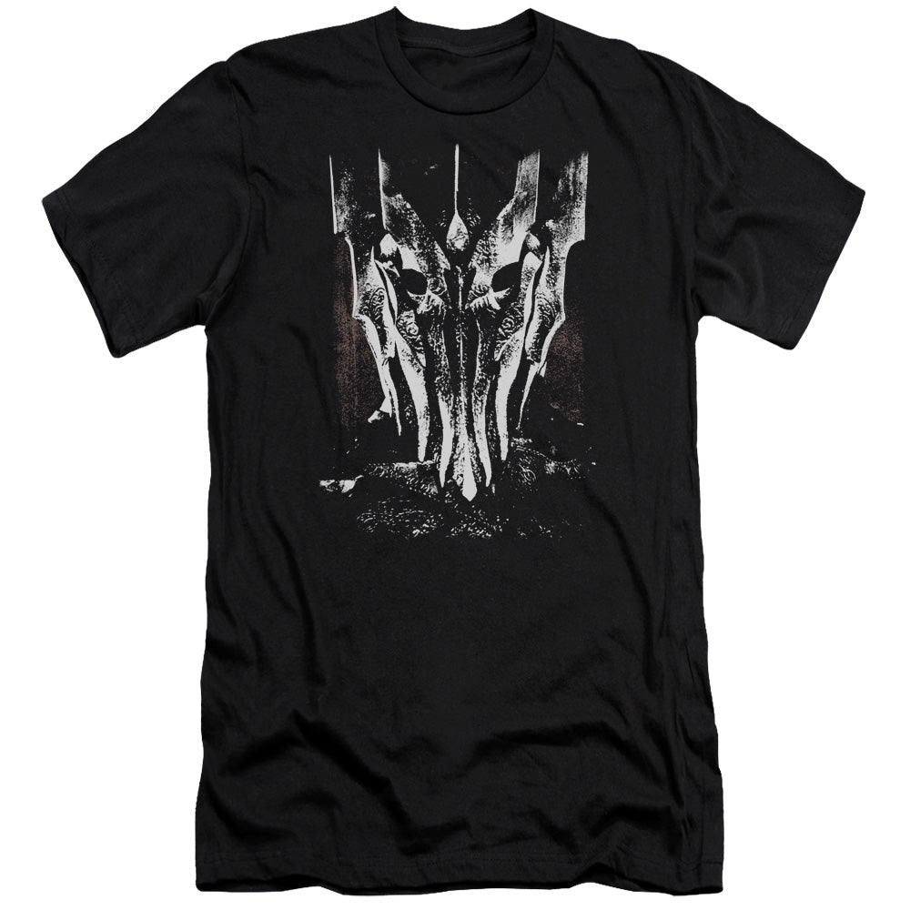 Lor - Big Sauron Head - Short Sleeve Adult 30/1 - Black T-shirt