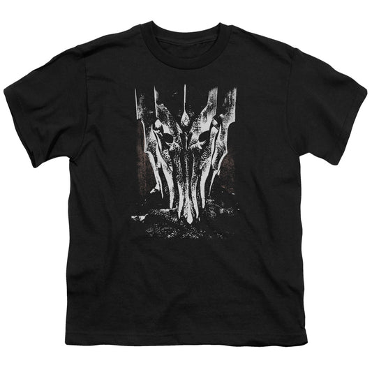 Lor - Big Sauron Head - Short Sleeve Youth 18/1 - Black T-shirt