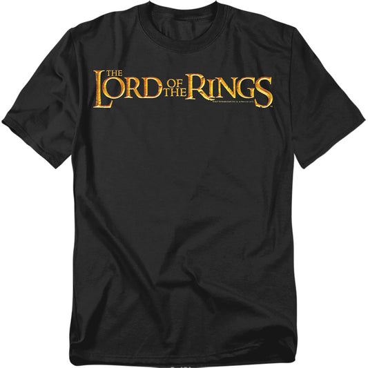 Lor - Lotr Logo - Short Sleeve Adult 18/1 - Black T-shirt
