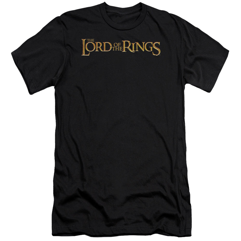 Lor - Lotr Logo-premuim Canvas Adult Slim Fit 30/1 - Black