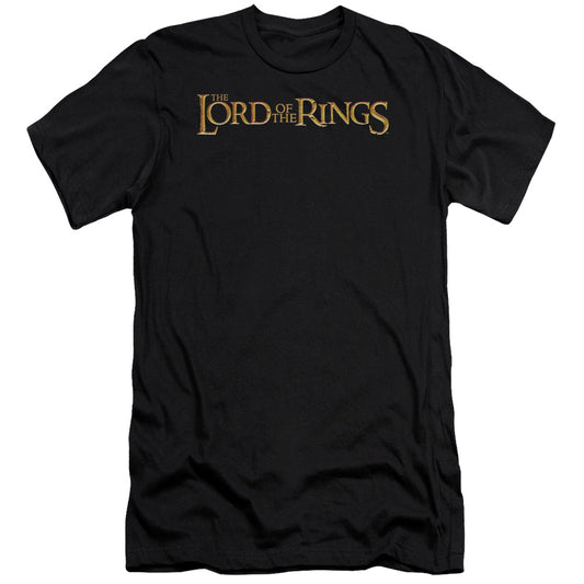 Lor - Lotr Logo-premuim Canvas Adult Slim Fit 30/1 - Black