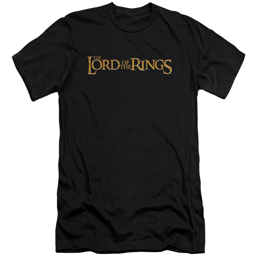 Lor - Lotr Logo - Short Sleeve Adult 30/1 - Black T-shirt