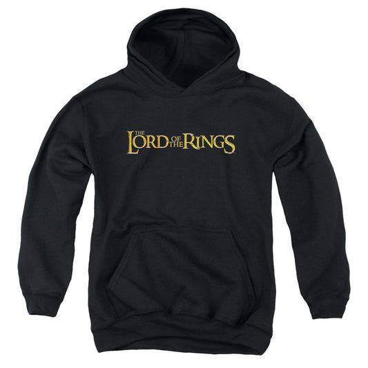 Lor - Lotr Logo - Youth Pull-over Hoodie - Black