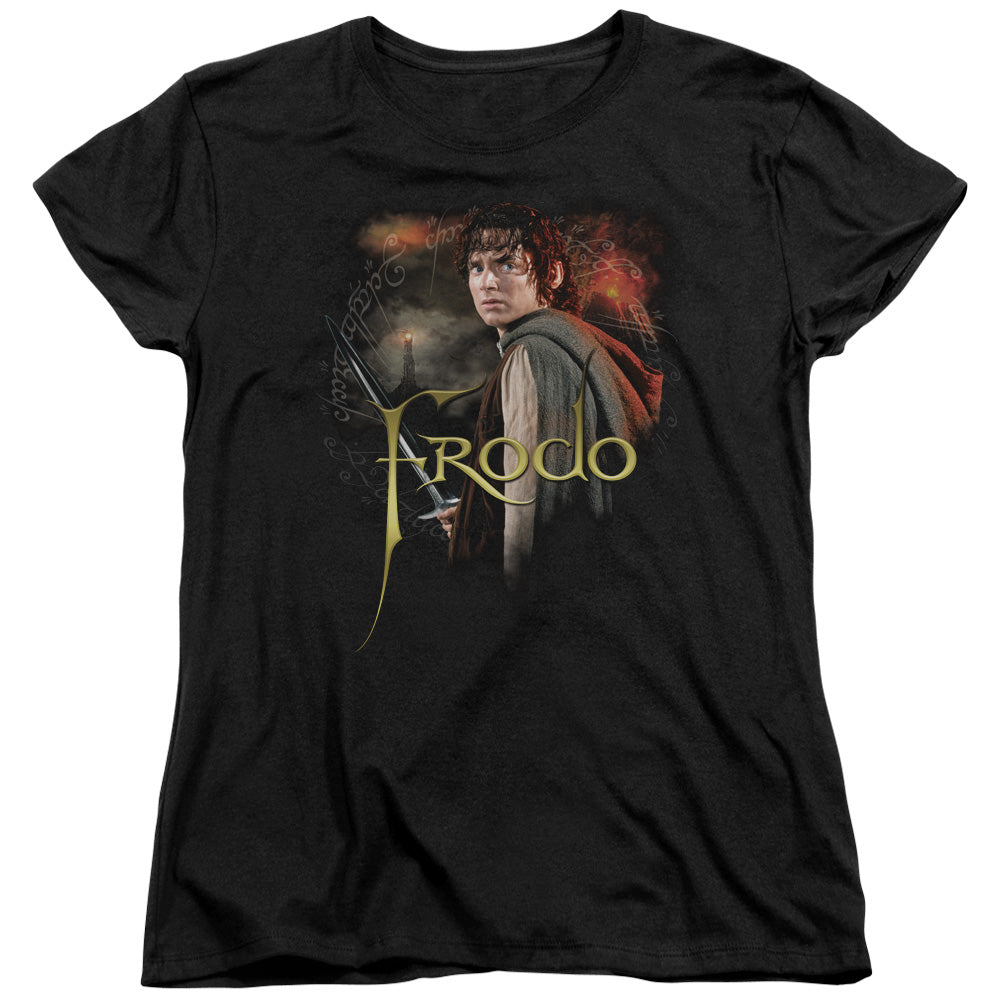 Lor - Frodo - Short Sleeve Womens Tee - Black T-shirt