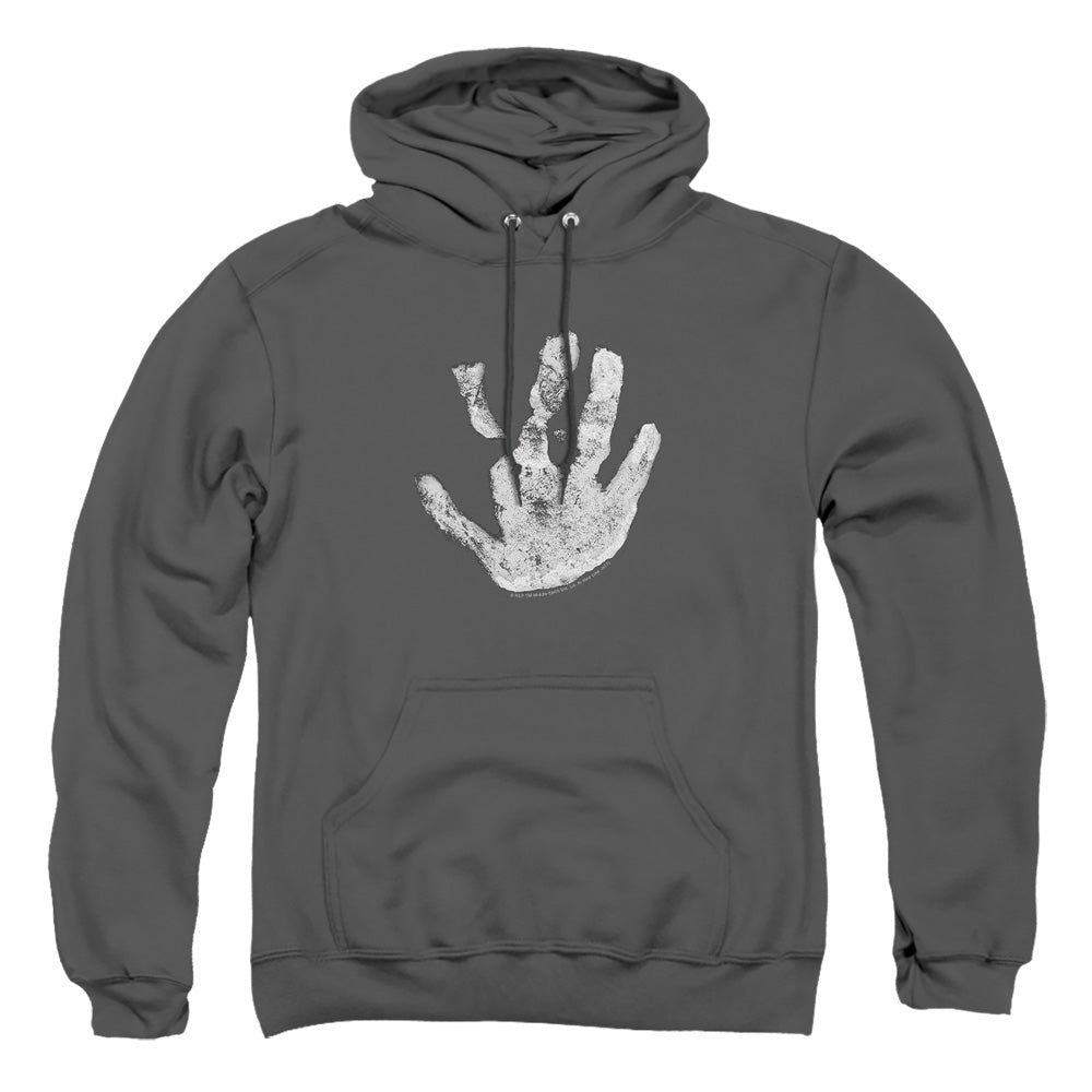 Lor - White Hand - Adult Pull-over Hoodie - Charcoal