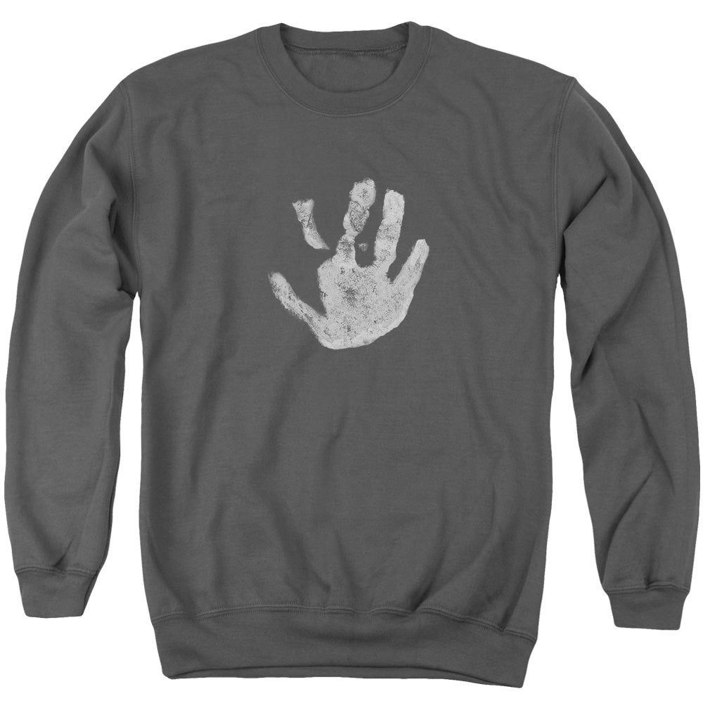 Lor - White Hand - Adult Crewneck Sweatshirt - Charcoal