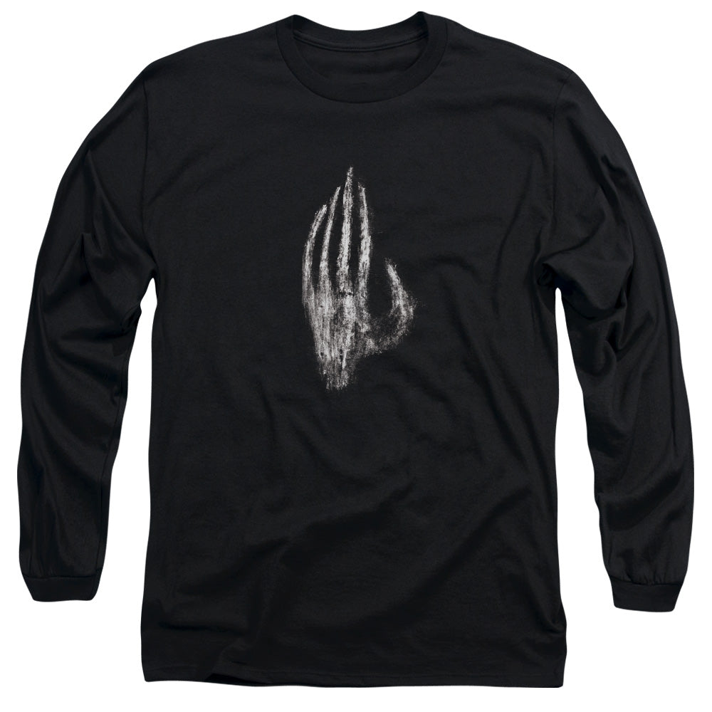 Lor - Hand Of Saruman - Long Sleeve Adult 18/1 - Black T-shirt