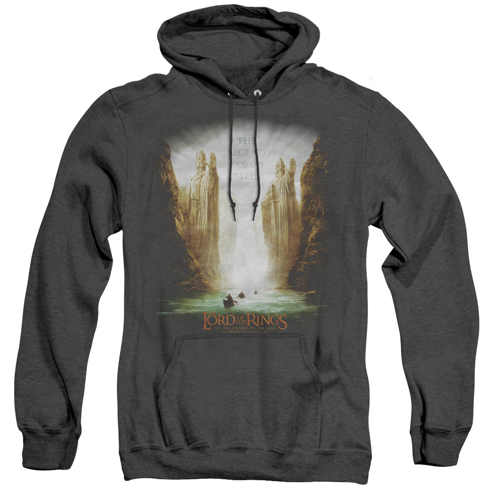 Lor - Kings Of Old - Adult Heather Hoodie - Black
