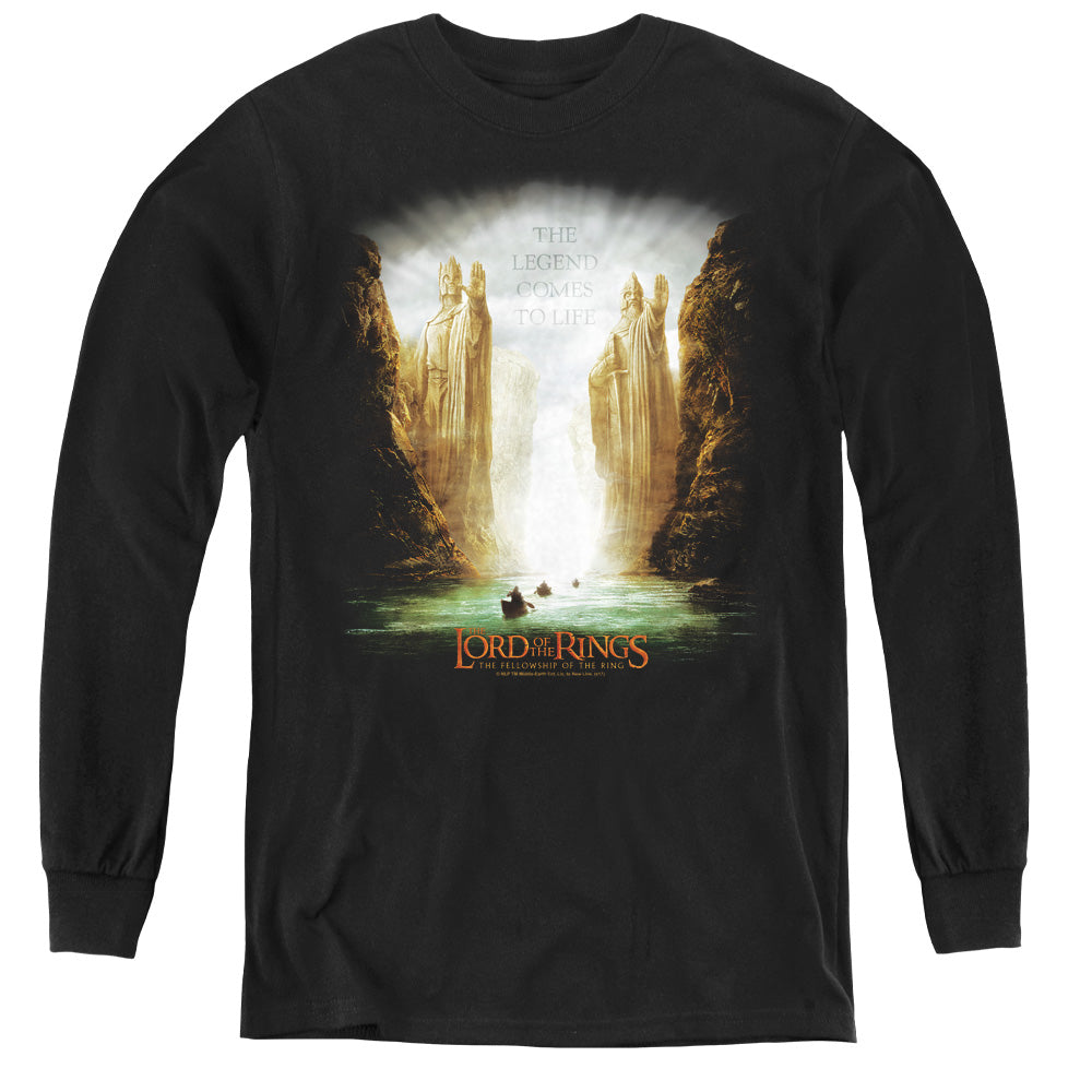 Lor Kings Of Old - Youth Long Sleeve Tee - Black