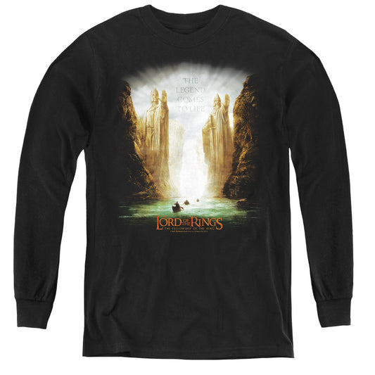 Lor Kings Of Old - Youth Long Sleeve Tee - Black