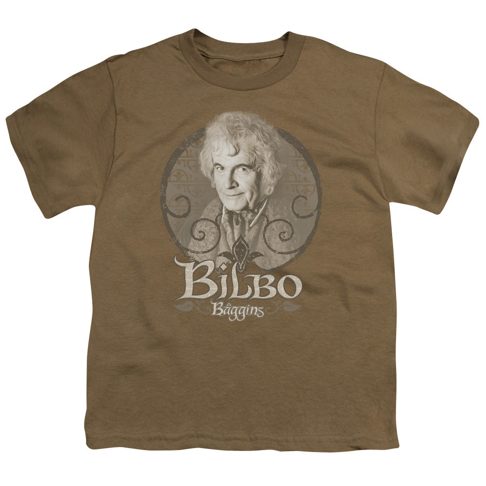 Lor - Bilbo Baggins - Short Sleeve Youth 18/1 - Safari Green T-shirt