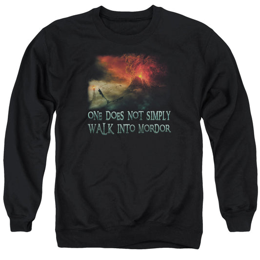 Lor - Walk In Mordor - Adult Crewneck Sweatshirt - Black