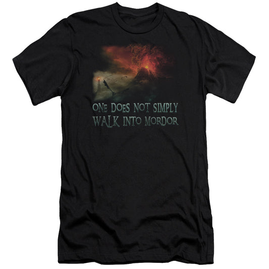 Lor - Walk In Mordor - Short Sleeve Adult 30/1 - Black T-shirt