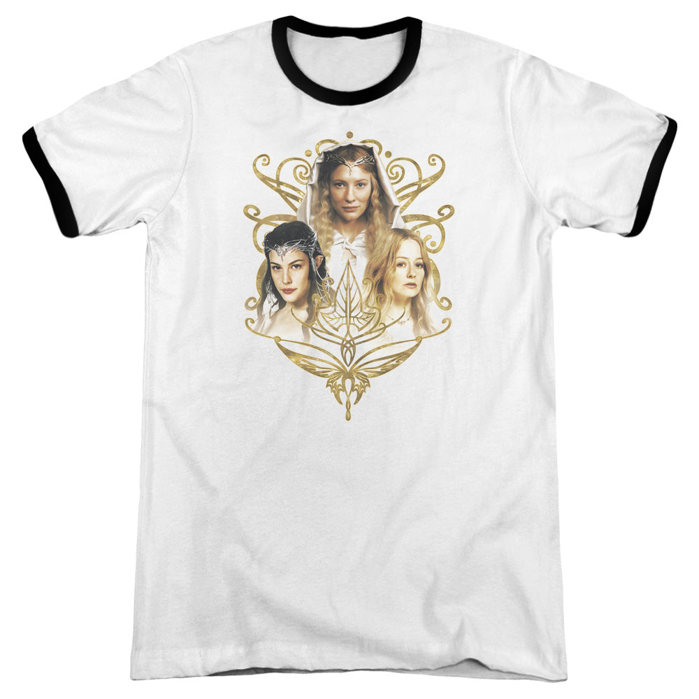 Lor - Women Of Middle Earth - Adult Ringer - White/black