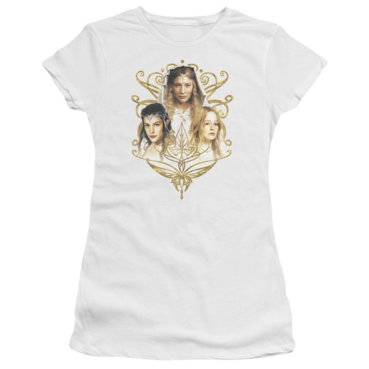 Lor - Women Of Middle Earth - Short Sleeve Junior Sheer - White T-shirt