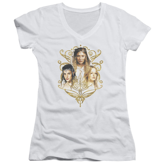 Lor - Women Of Middle Earth - Junior V-neck - White