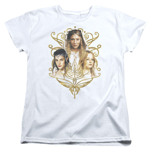 Lor - Women Of Middle Earth - Short Sleeve Womens Tee - White T-shirt