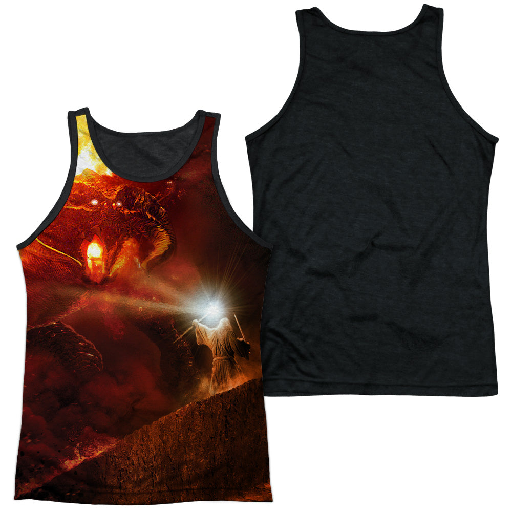 Lor - No Passing - Adult Poly Tank Top Black Back - White