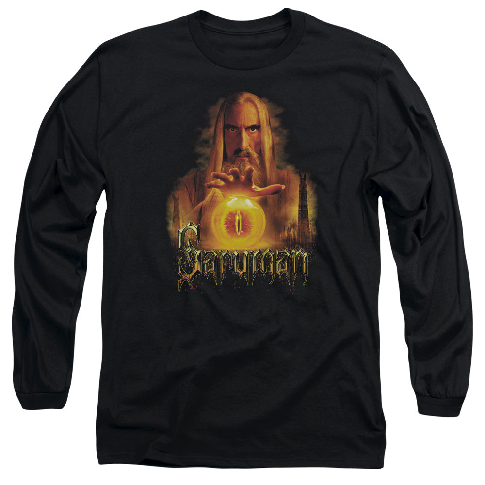 Lor - Saruman - Long Sleeve Adult 18/1 - Black T-shirt