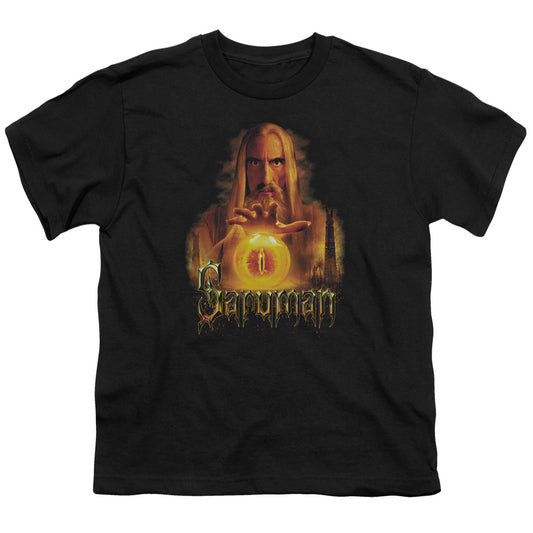 Lor - Saruman - Short Sleeve Youth 18/1 - Black T-shirt