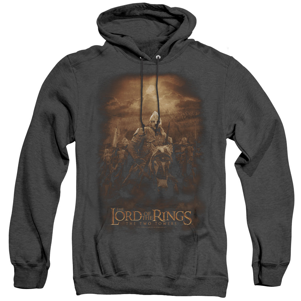 Lor - Riders Of Rohan - Adult Heather Hoodie - Black