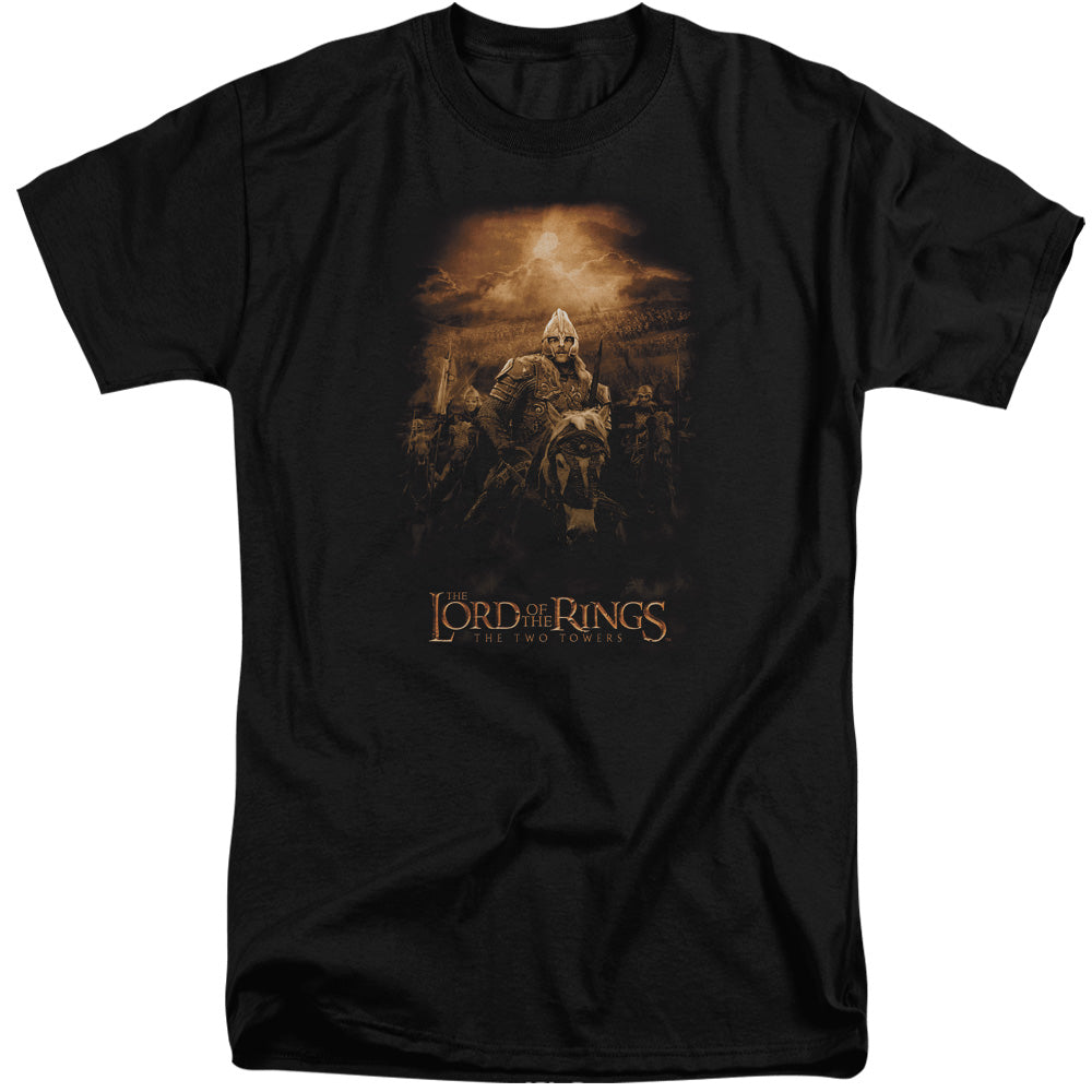 Lor - Riders Of Rohan - Short Sleeve Adult Tall - Black T-shirt