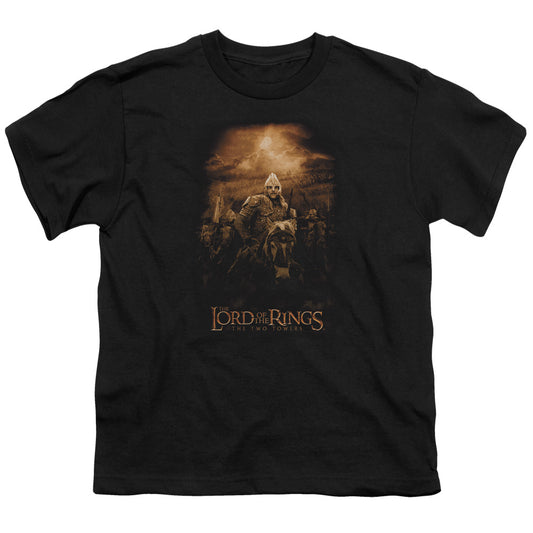 Lor - Riders Of Rohan - Short Sleeve Youth 18/1 - Black T-shirt