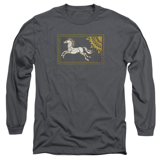 Lor - Rohan Banner - Long Sleeve Adult 18/1 - Charcoal T-shirt