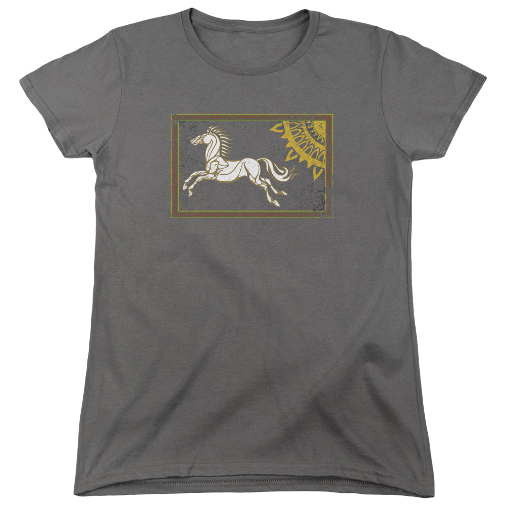 Lor - Rohan Banner - Short Sleeve Womens Tee - Charcoal T-shirt