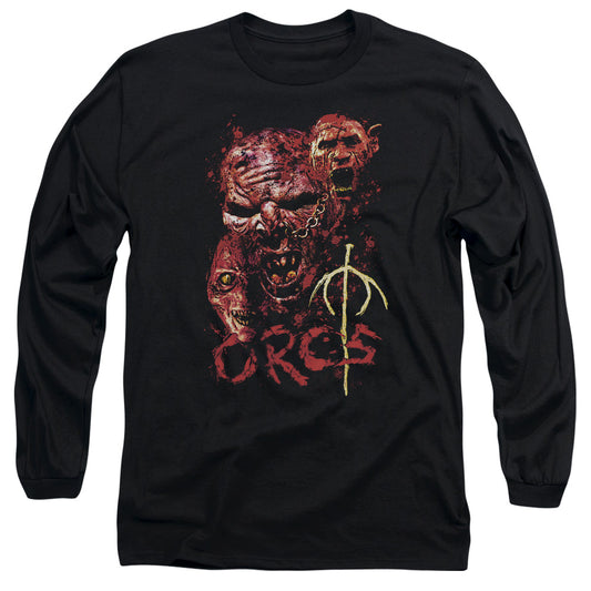 Lor - Orcs - Long Sleeve Adult 18/1 - Black T-shirt