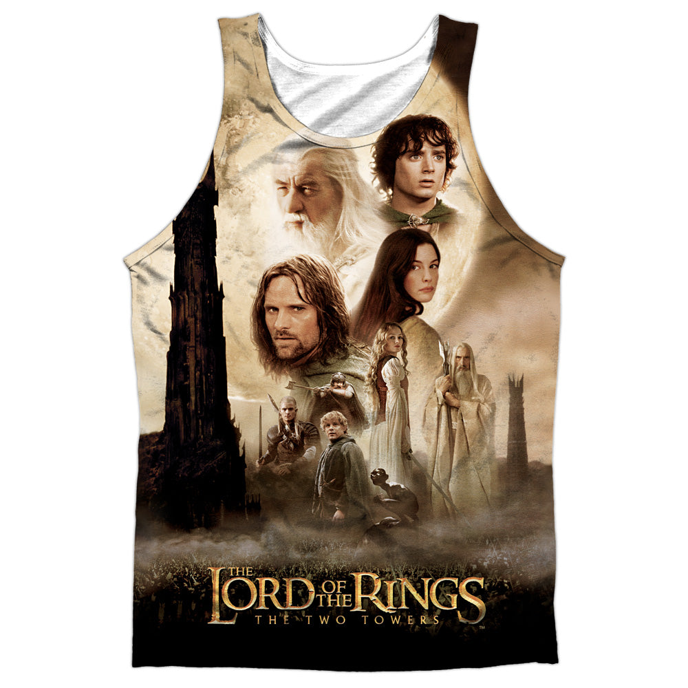 Lor - Towers Poster - Adult 100% Poly Tank Top - White