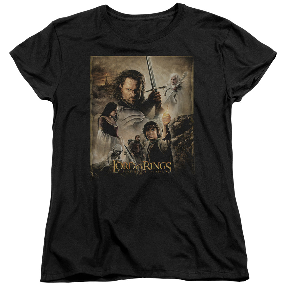 Lor - Rotk Poster - Short Sleeve Womens Tee - Black T-shirt