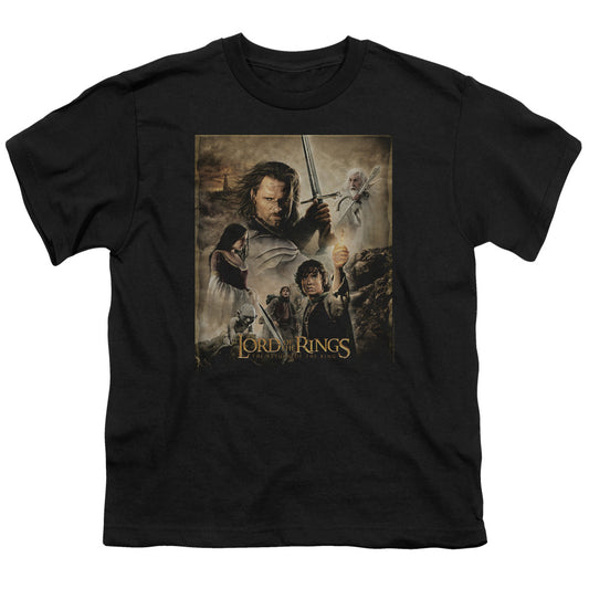 Lor - Rotk Poster - Short Sleeve Youth 18/1 - Black T-shirt