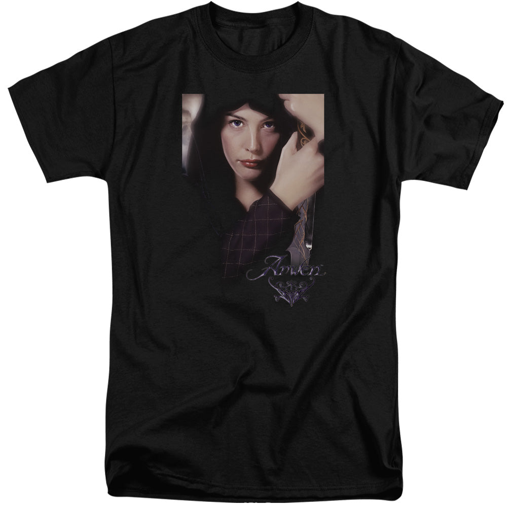 Lor - Arwen - Short Sleeve Adult Tall - Black T-shirt