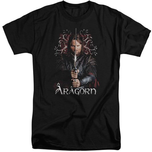 Lor - Aragorn - Short Sleeve Adult Tall - Black T-shirt
