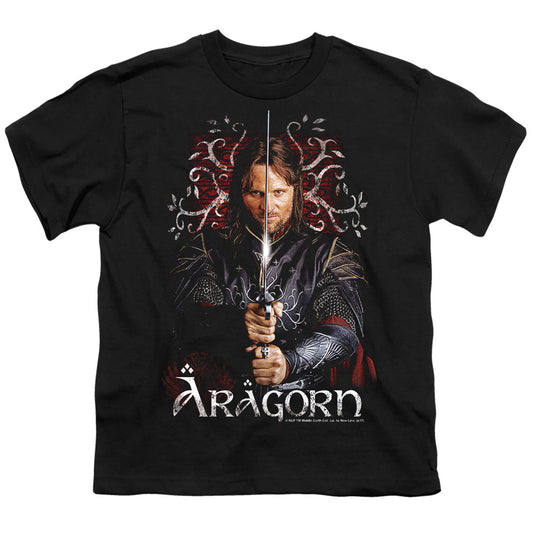 Lor - Aragorn - Short Sleeve Youth 18/1 - Black T-shirt