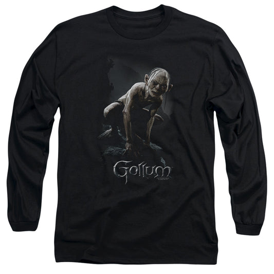 Lor - Gollum - Long Sleeve Adult 18/1 - Black T-shirt