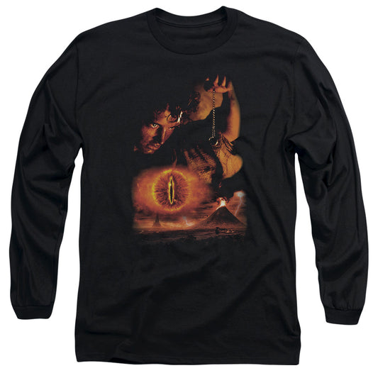 Lor - Destroy The Ring - Long Sleeve Adult 18/1 - Black T-shirt