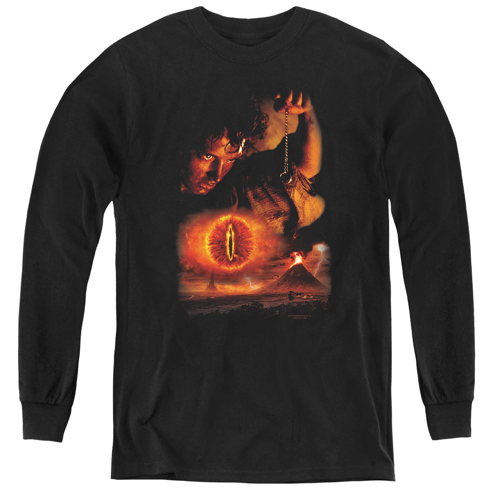 Lor - Destroy The Ring - Youth Long Sleeve Tee - Black