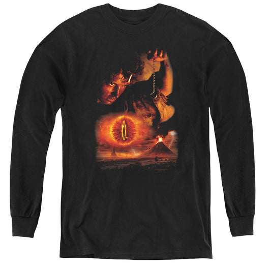 Lor - Destroy The Ring - Youth Long Sleeve Tee - Black