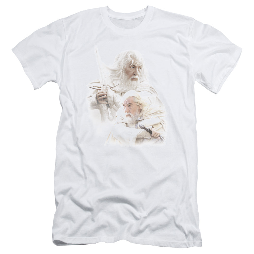 Lor - Gandalf The White - Short Sleeve Adult 30/1 - White T-shirt