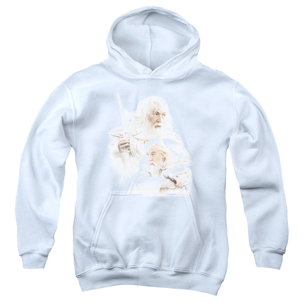 Lor - Gandalf The White - Youth Pull-over Hoodie - White